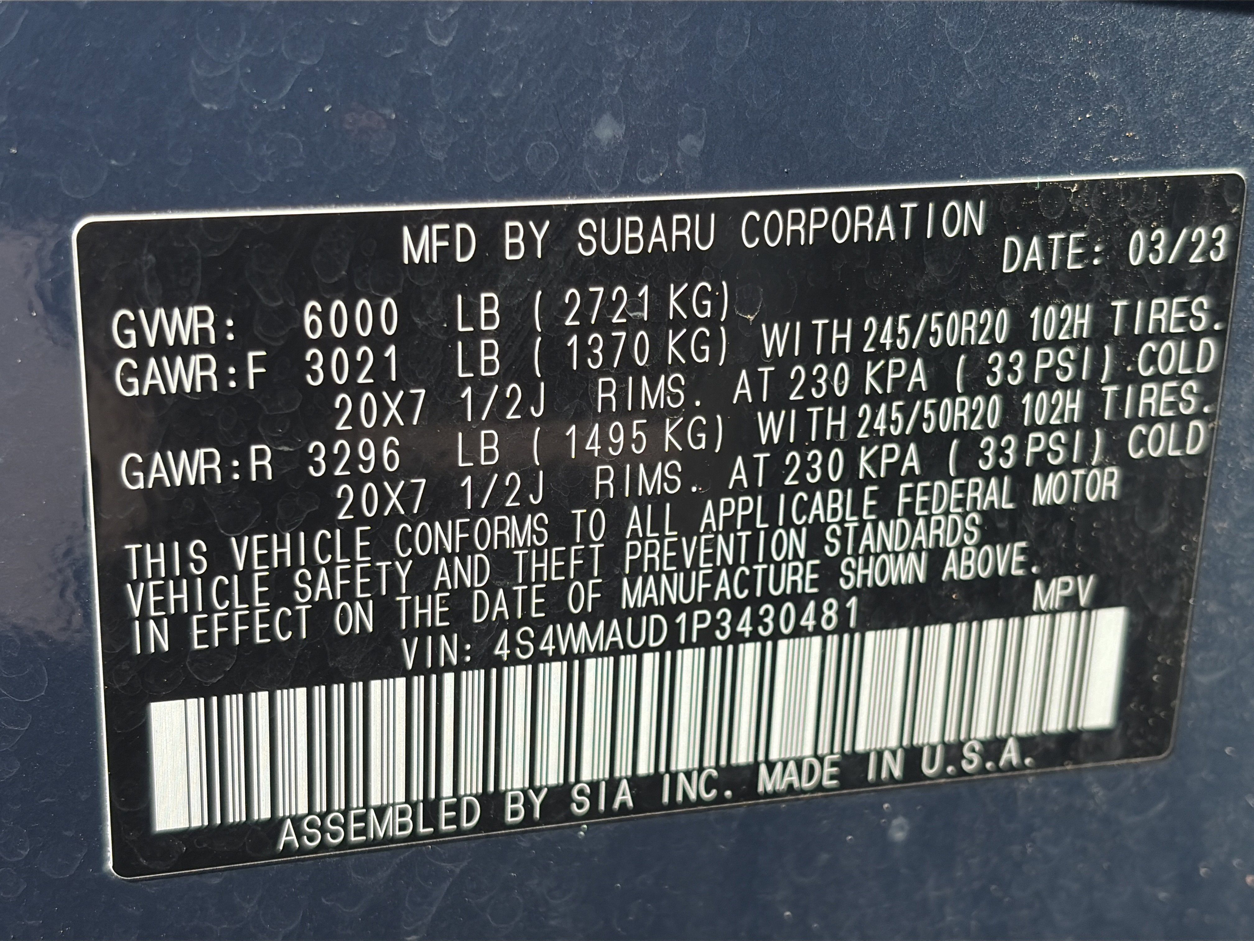 Used 2023 Subaru Ascent Limited w/ Technology Package AWD/4WD image 35