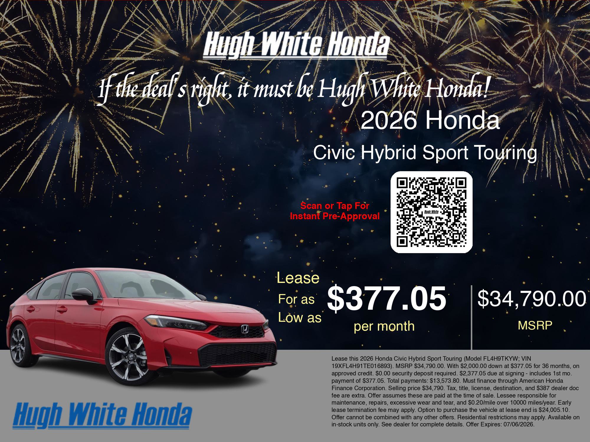 New 2026 Honda Civic Sport Touring image 3