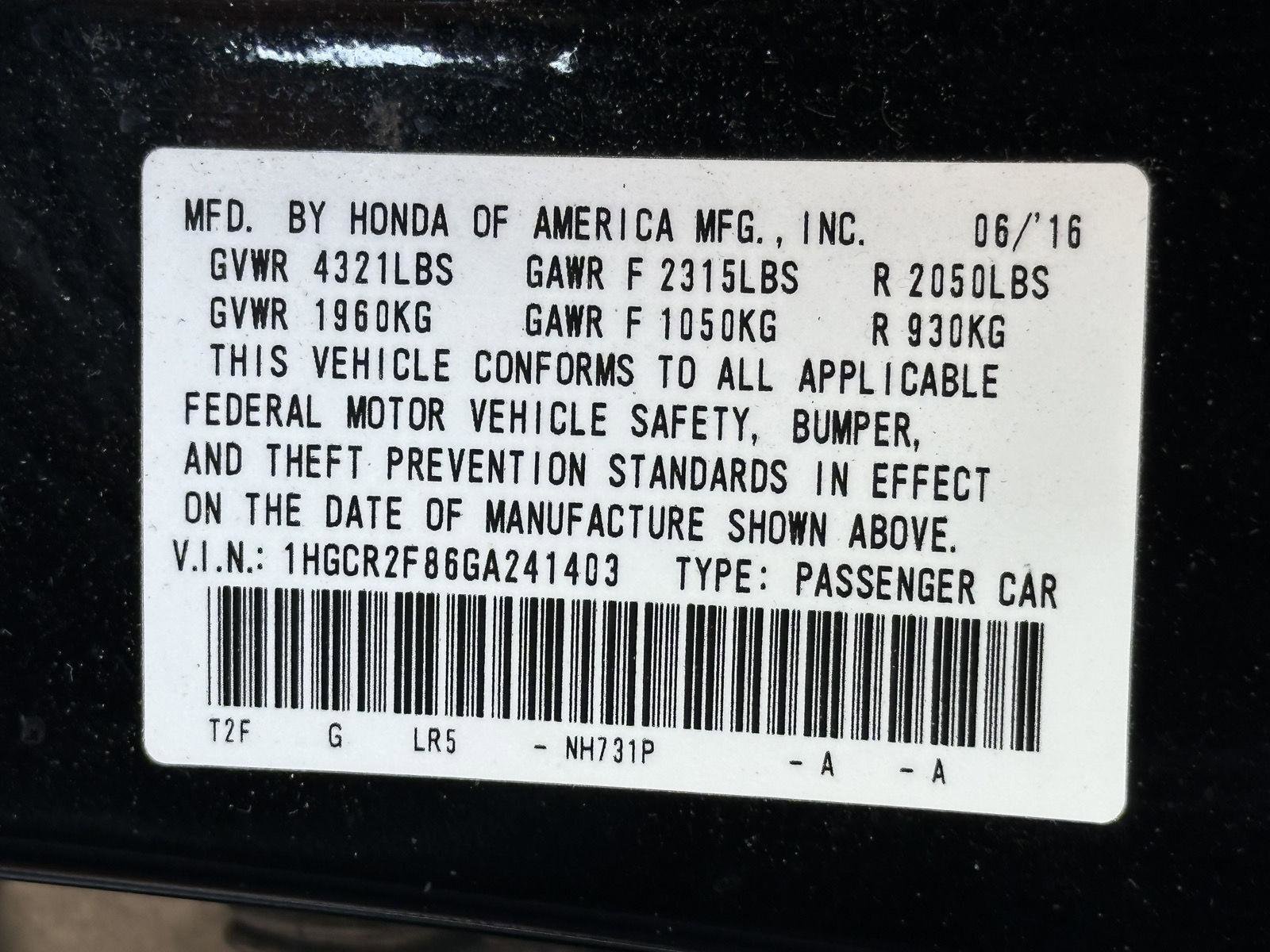 Used 2016 Honda Accord EX-L image 15