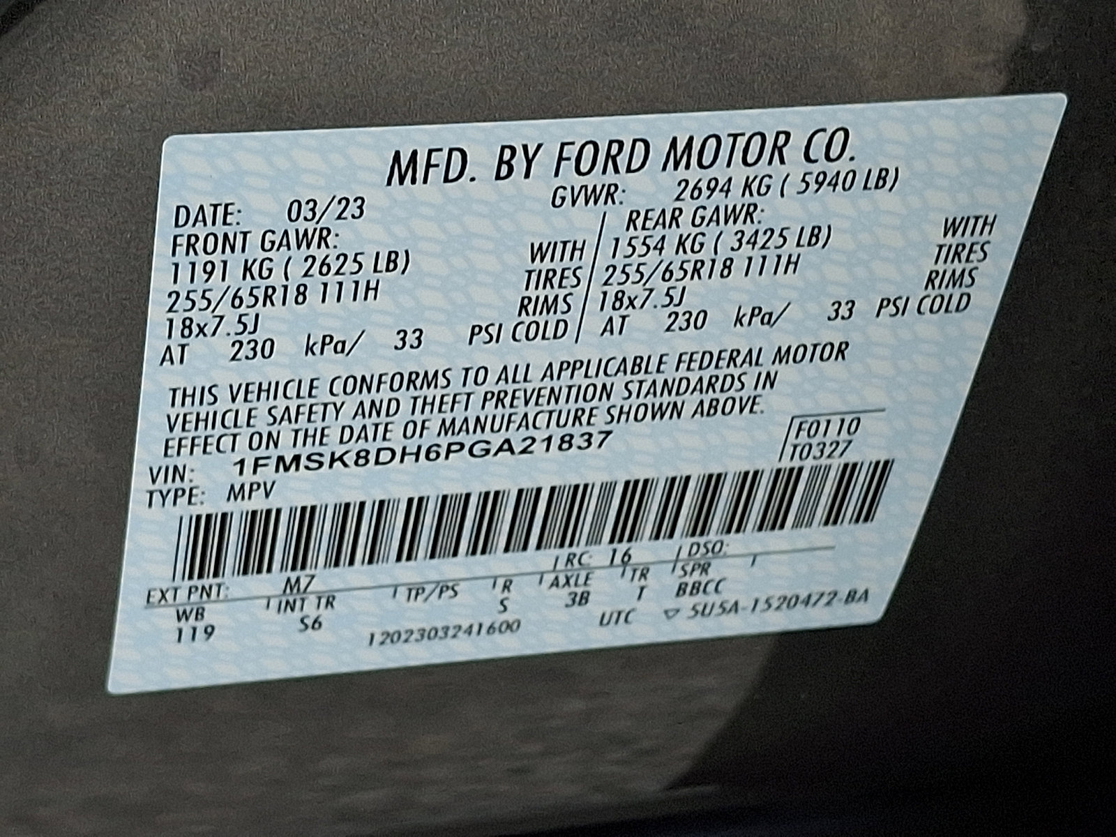 Certified 2023 Ford Explorer XLT w/ Equipment Group 202A AWD/4WD image 30