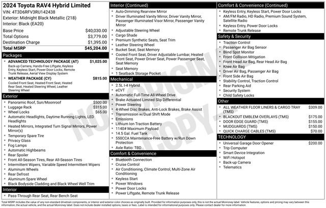 Used 2024 Toyota RAV4 Limited w/ Advanced Technology Package AWD/4WD image 9