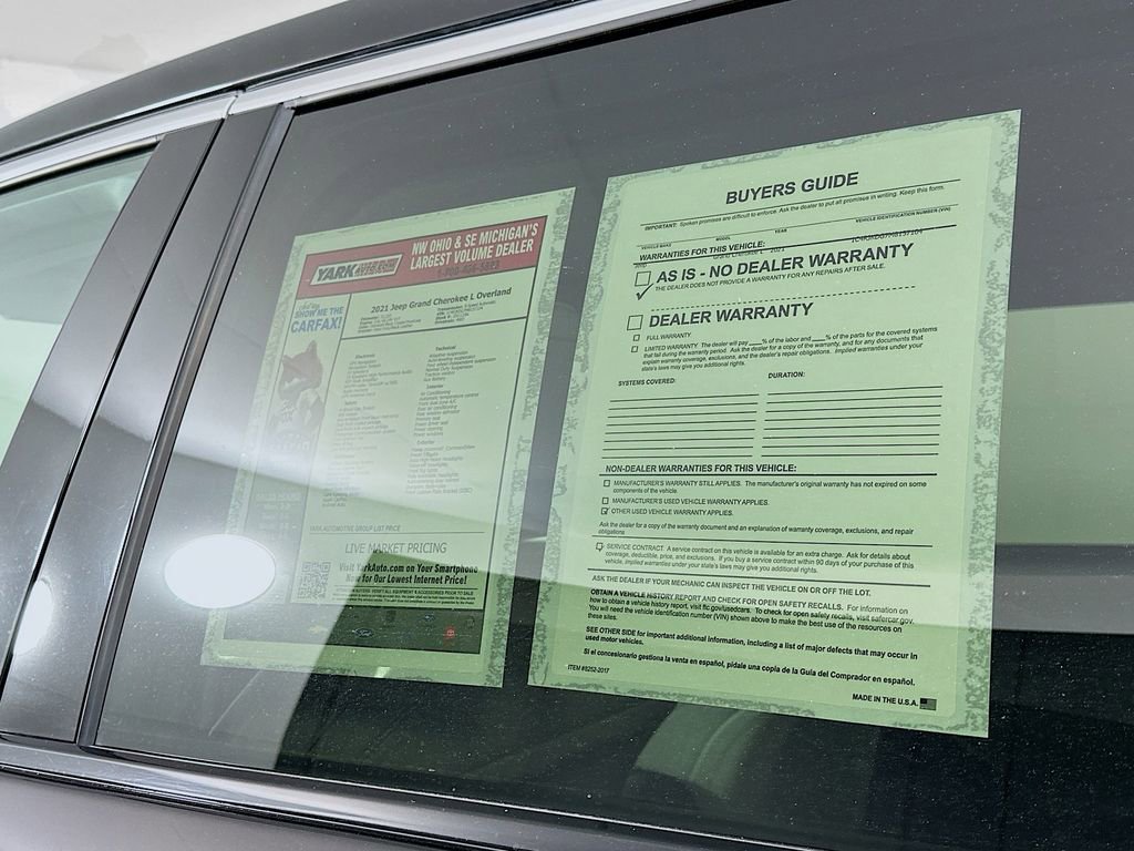 Certified 2021 Jeep Grand Cherokee L Overland image 16