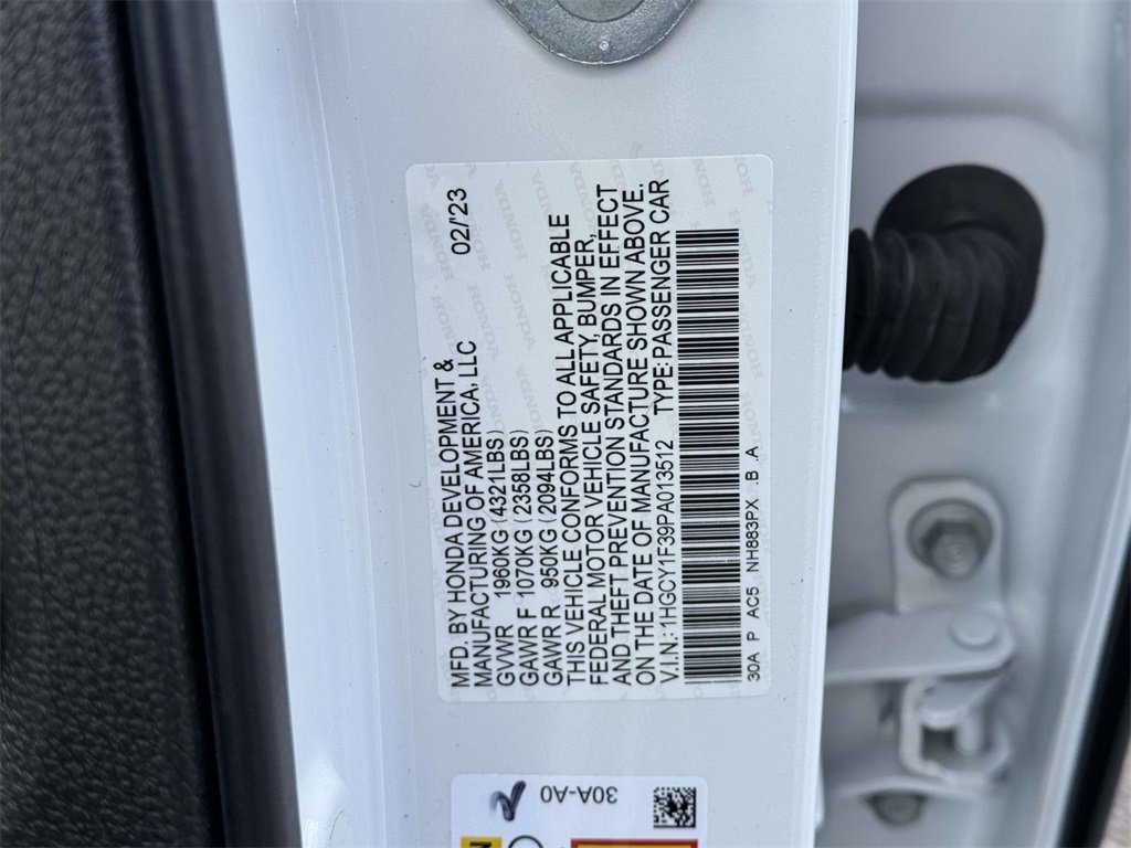 Certified 2023 Honda Accord EX image 16
