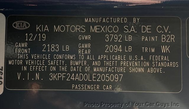 Used 2020 Kia Forte LXS FWD image 21