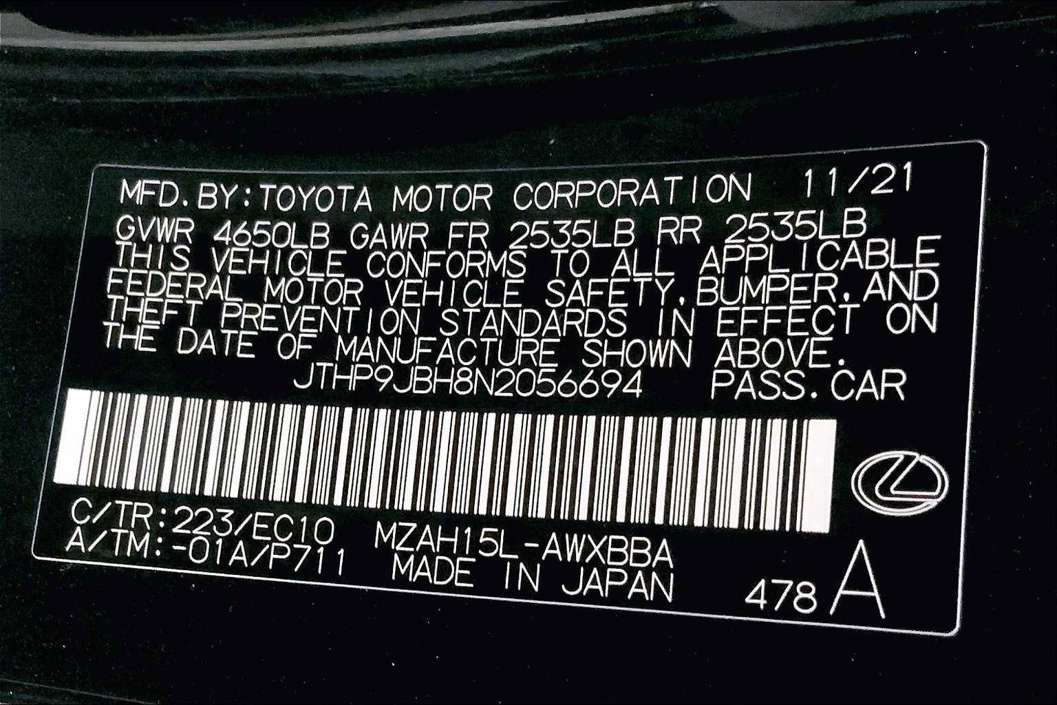 Used 2022 Lexus UX 250h w/ Premium Package image 36