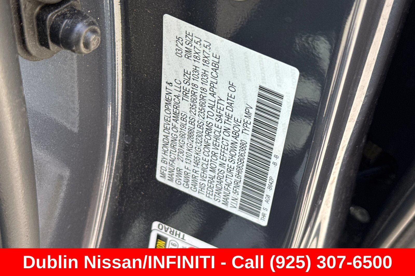 Used 2025 Honda Odyssey EX-L image 56