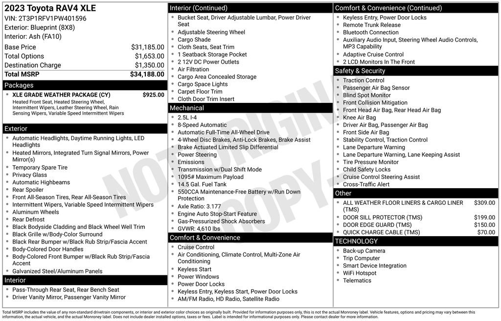 Used 2023 Toyota RAV4 XLE w/ XLE Grade Weather Package image 17
