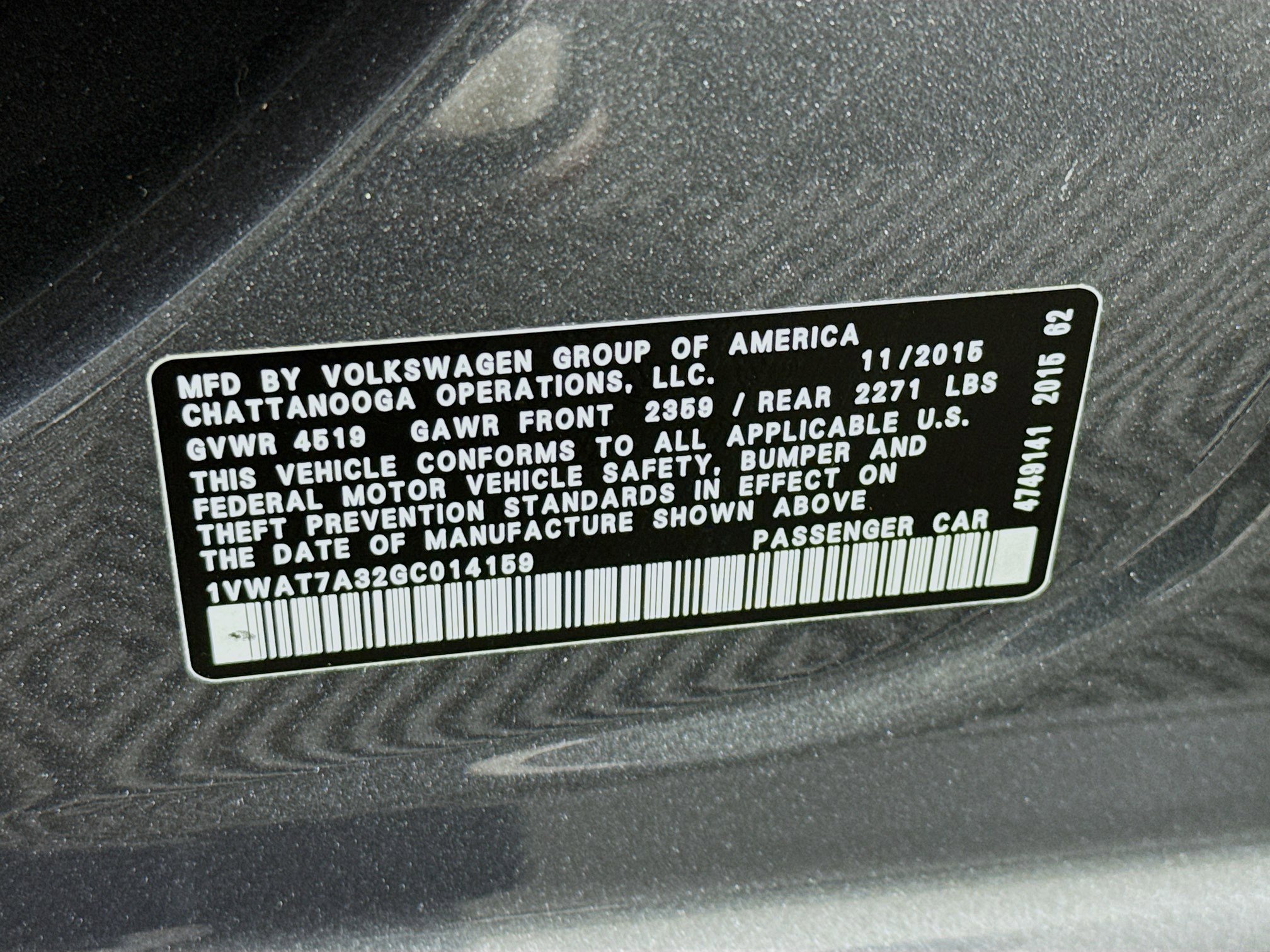 Used 2016 Volkswagen Passat 1.8T S image 38