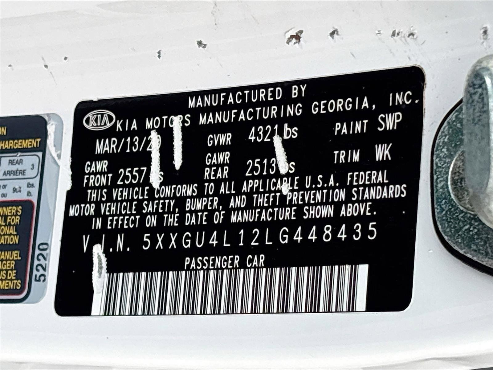 Used 2020 Kia Optima Premium image 34