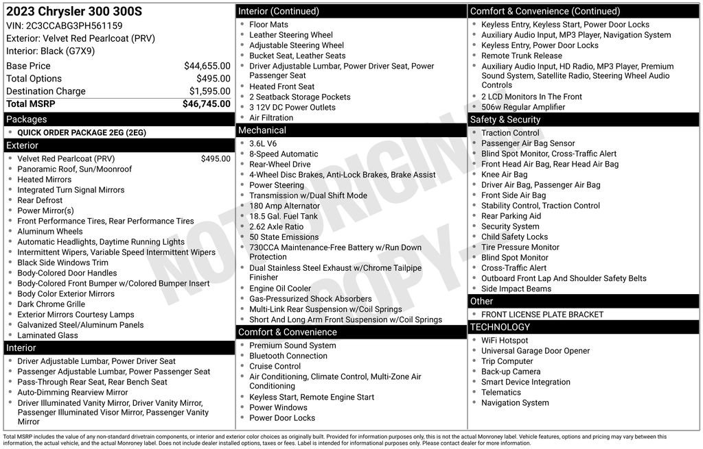 Used 2023 Chrysler 300 S image 17