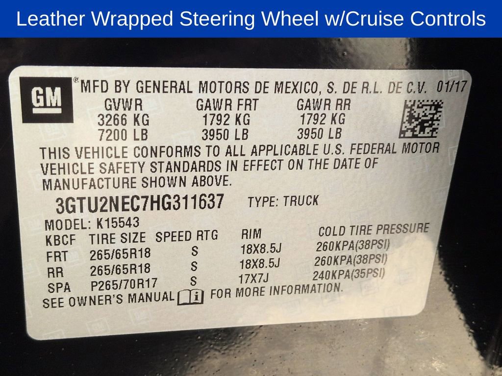 Certified 2017 GMC Sierra 1500 SLT w/ All Terrain X Package image 26