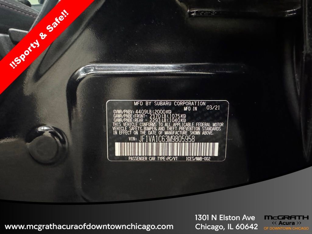 Used 2021 Subaru WRX Premium AWD/4WD image 11