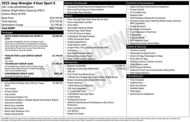 Used 2023 Jeep Wrangler Sport S image 48