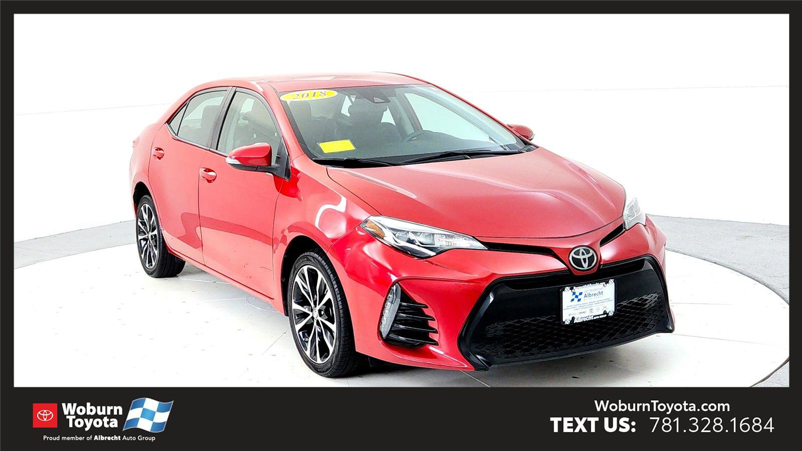 Certified 2018 Toyota Corolla SE