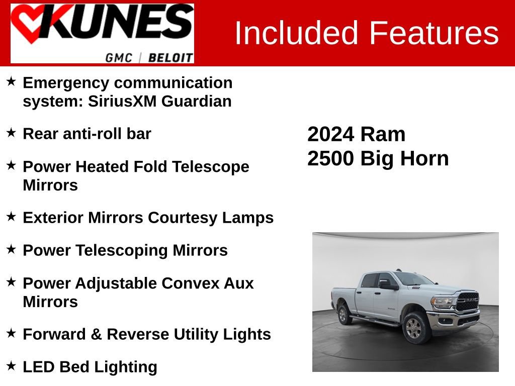 Used 2024 RAM 2500 Big Horn w/ Bed Utility Group AWD/4WD image 3