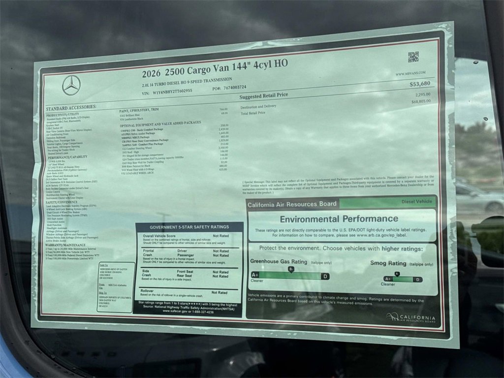 New 2026 Mercedes-Benz Sprinter 2500 image 9