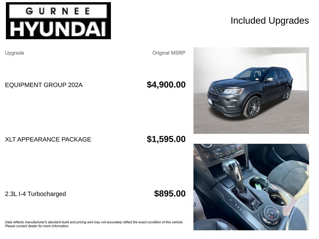 Used 2018 Ford Explorer XLT w/ Equipment Group 202A image 4