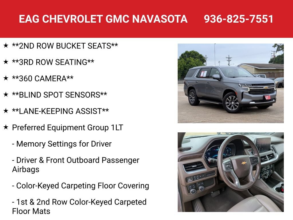 Used 2022 Chevrolet Tahoe LT w/ Luxury Package AWD/4WD image 8