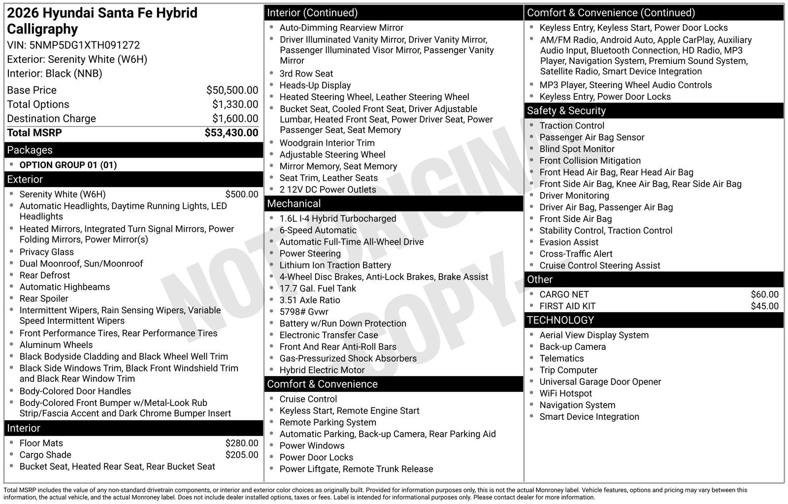 New 2026 Hyundai Santa Fe Calligraphy AWD/4WD image 24