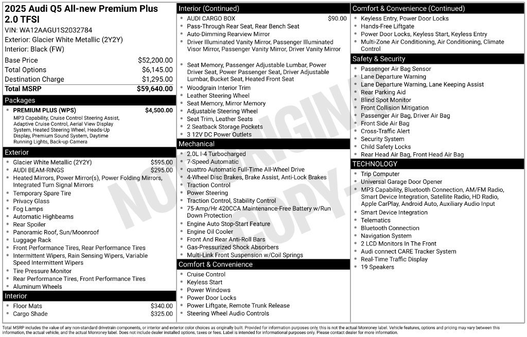 Certified 2025 Audi Q5 Premium Plus w/ Premium Plus AWD/4WD image 33