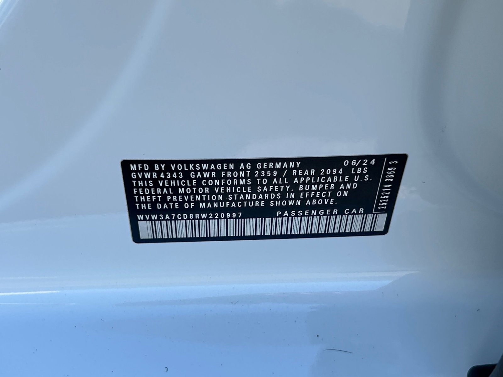 Used 2024 Volkswagen GTI SE FWD image 24
