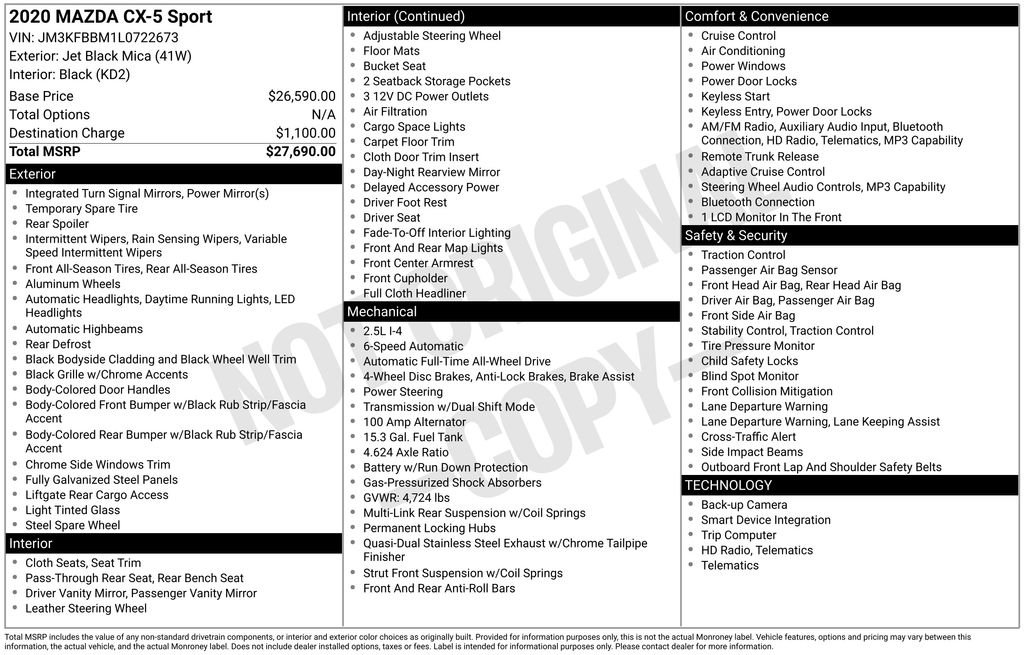 Used 2020 MAZDA CX-5 Sport image 31