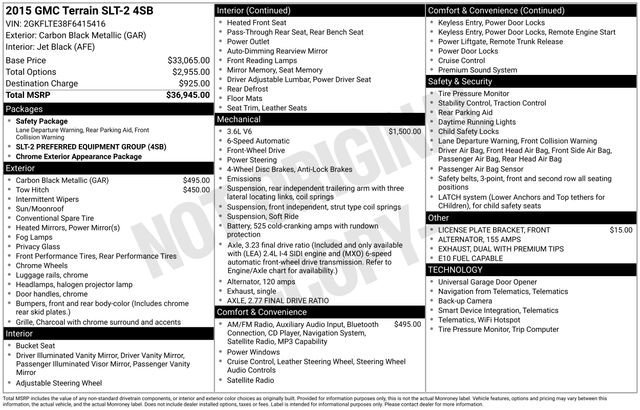 Used 2015 GMC Terrain SLT image 9