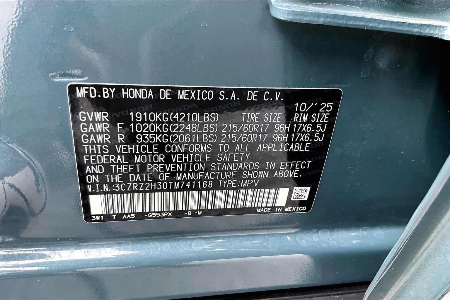 Used 2026 Honda HR-V LX image 36