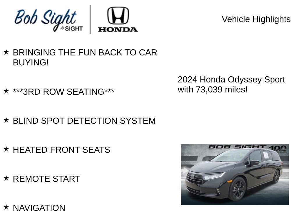 Used 2024 Honda Odyssey Sport video 2