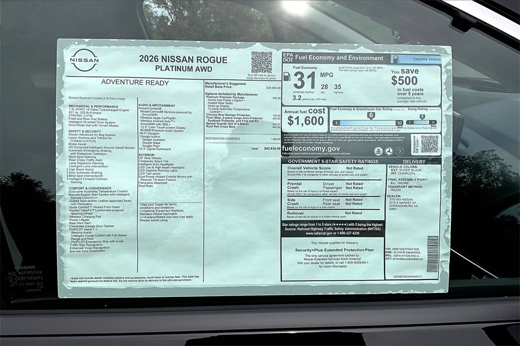 New 2026 Nissan Rogue Platinum image 13
