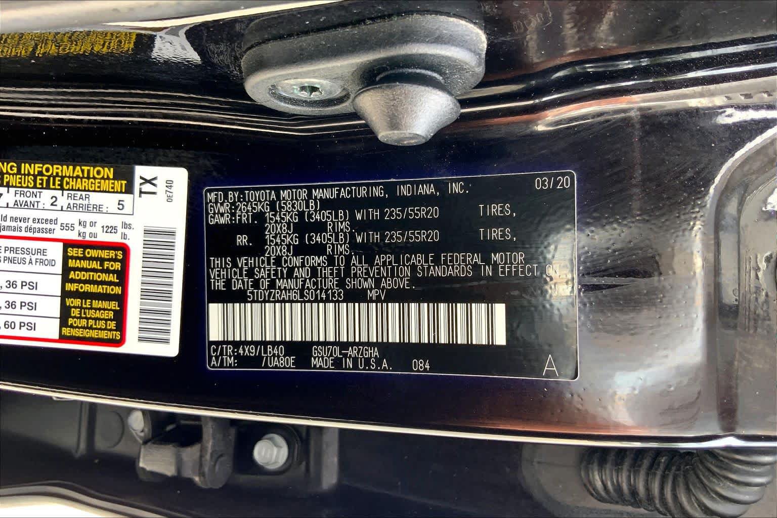 Used 2020 Toyota Highlander Limited FWD image 36