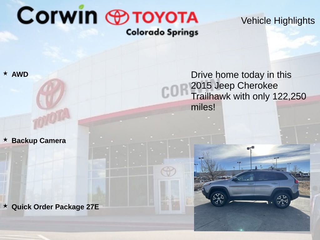 Used 2015 Jeep Cherokee Trailhawk image 6