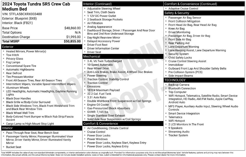 Used 2024 Toyota Tundra SR5 RWD image 5
