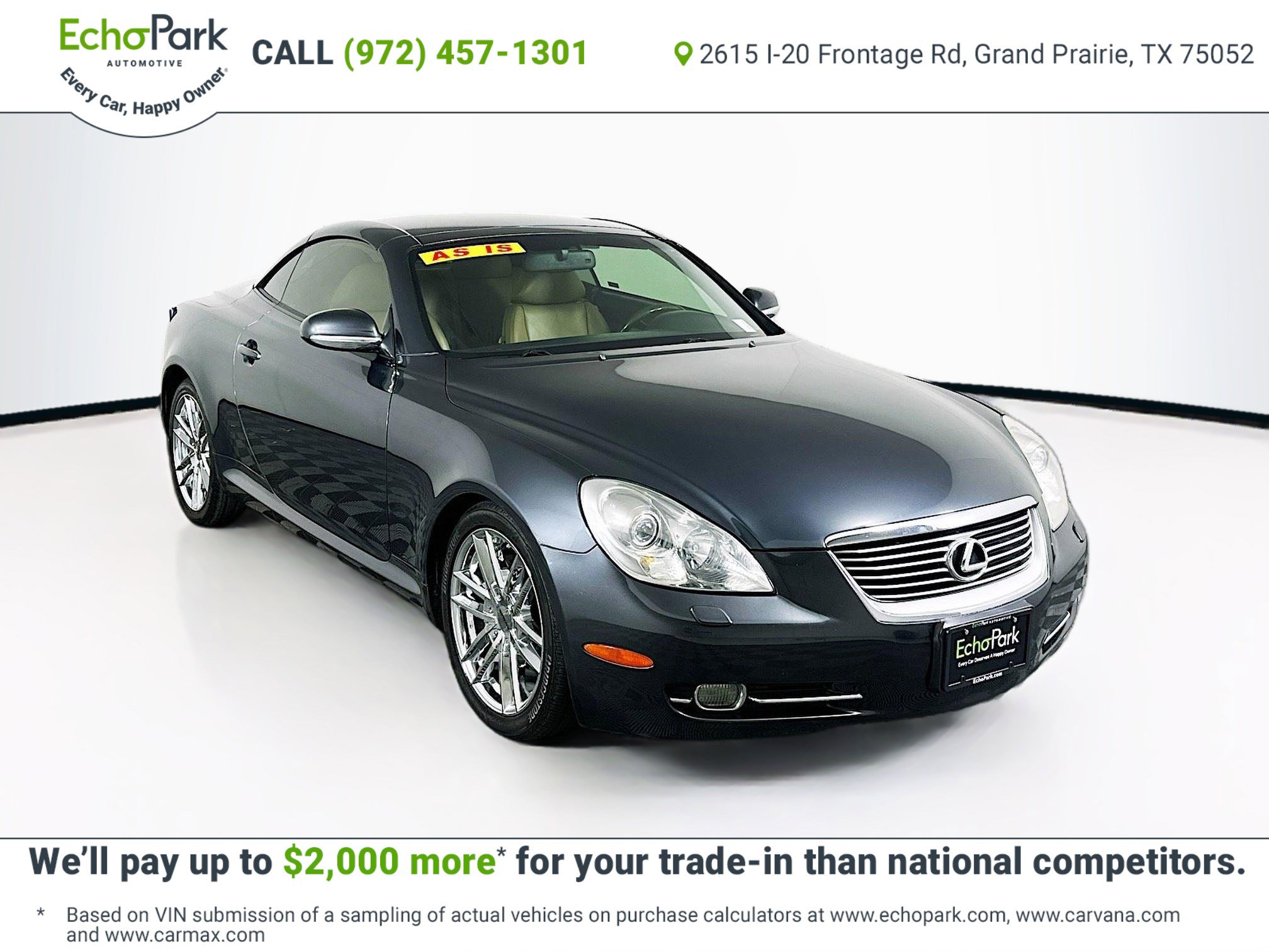 Used 2008 Lexus SC 430 Convertible