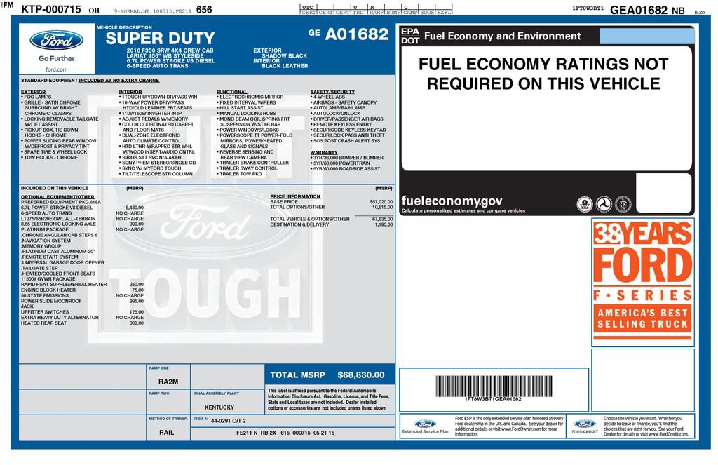 Used 2016 Ford F350 Platinum AWD/4WD image 15