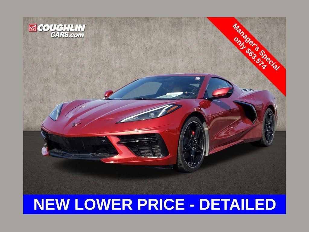 Used 2021 Chevrolet Corvette Stingray Preferred Cpe w/ Body-Color Dual Roof Package
