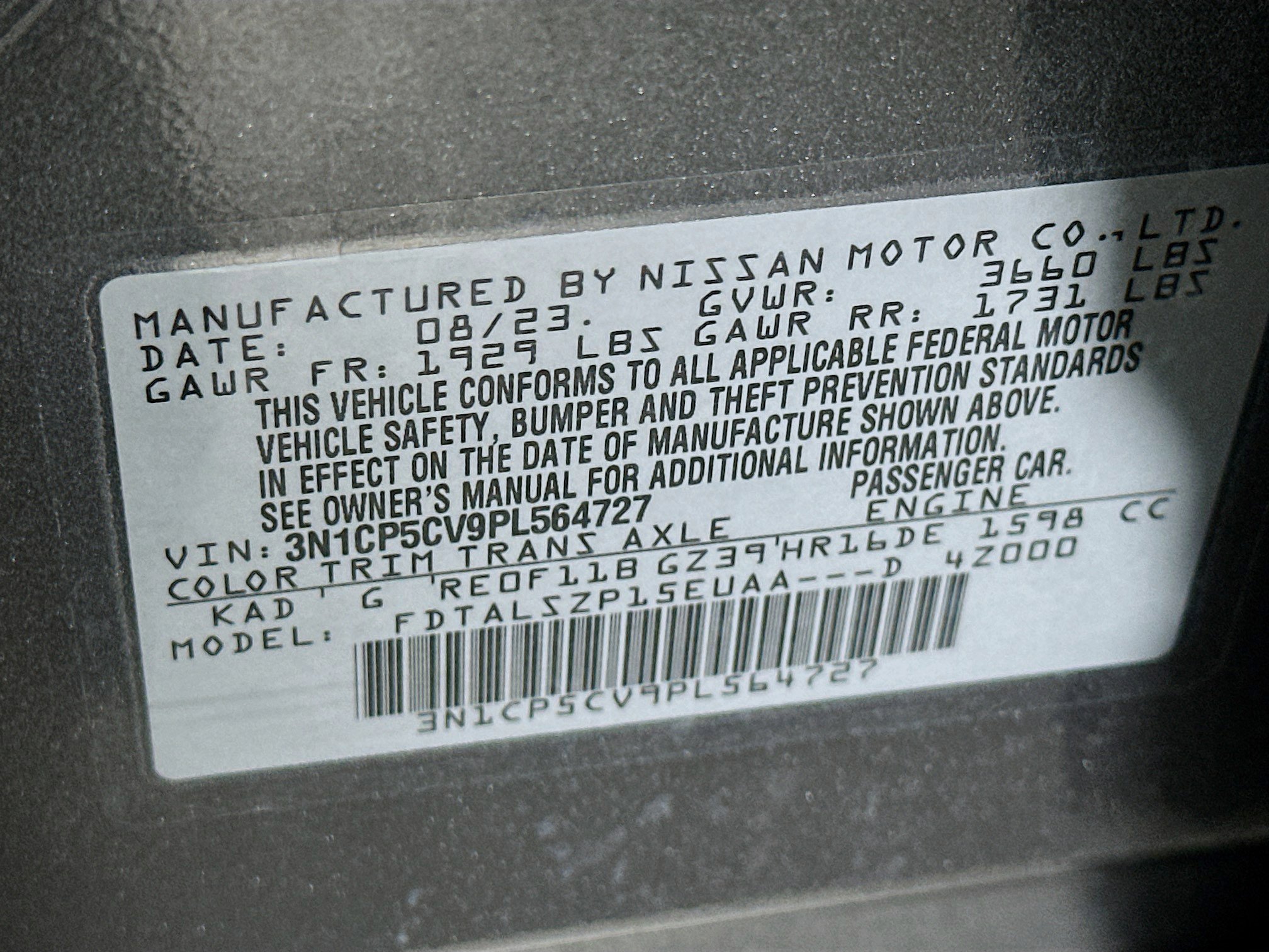 Used 2023 Nissan Kicks SV image 12