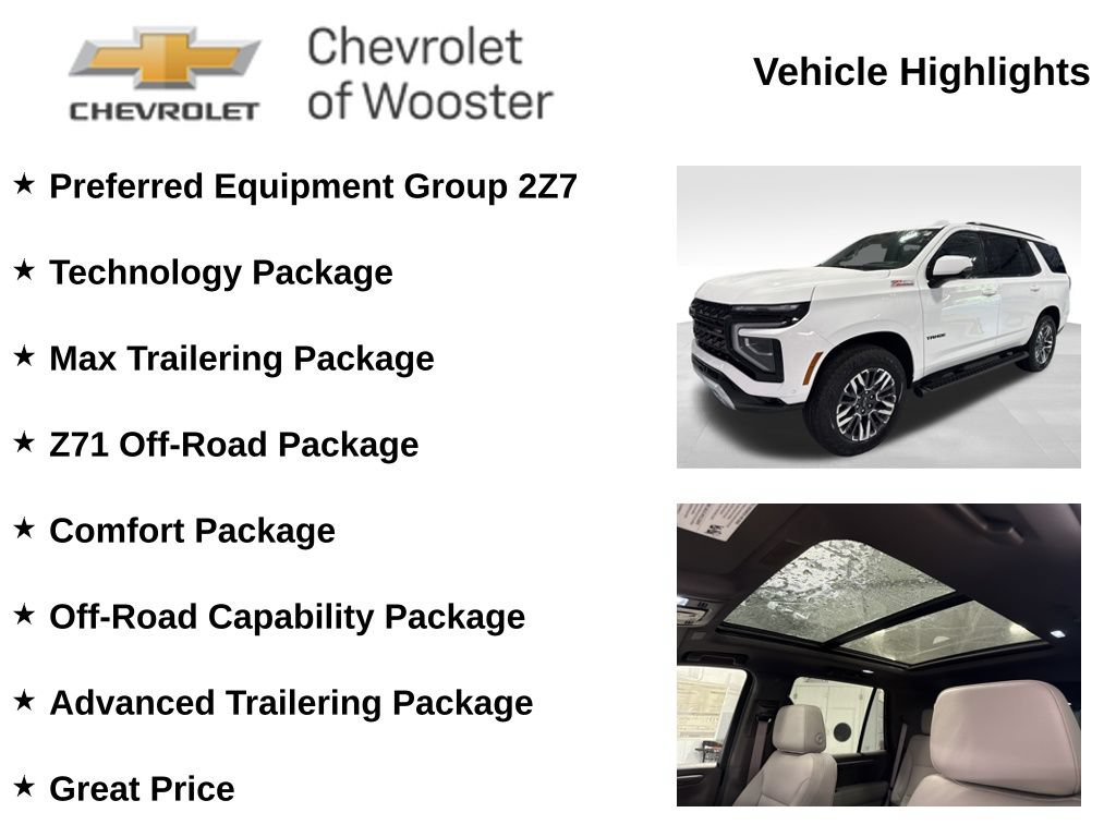 New 2026 Chevrolet Tahoe Z71 w/ Z71 Off-Road Package AWD/4WD image 2