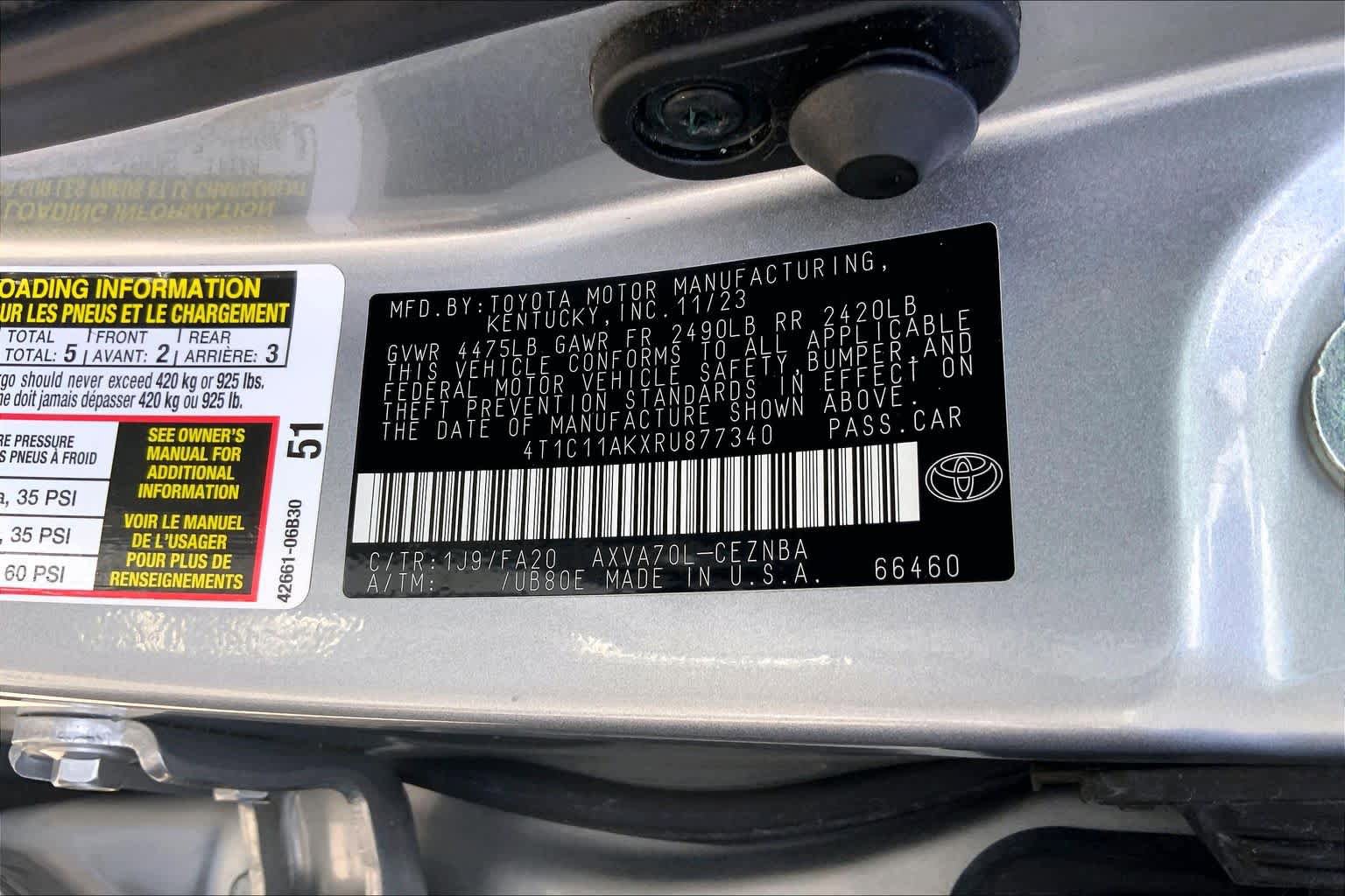 Used 2024 Toyota Camry LE FWD image 33