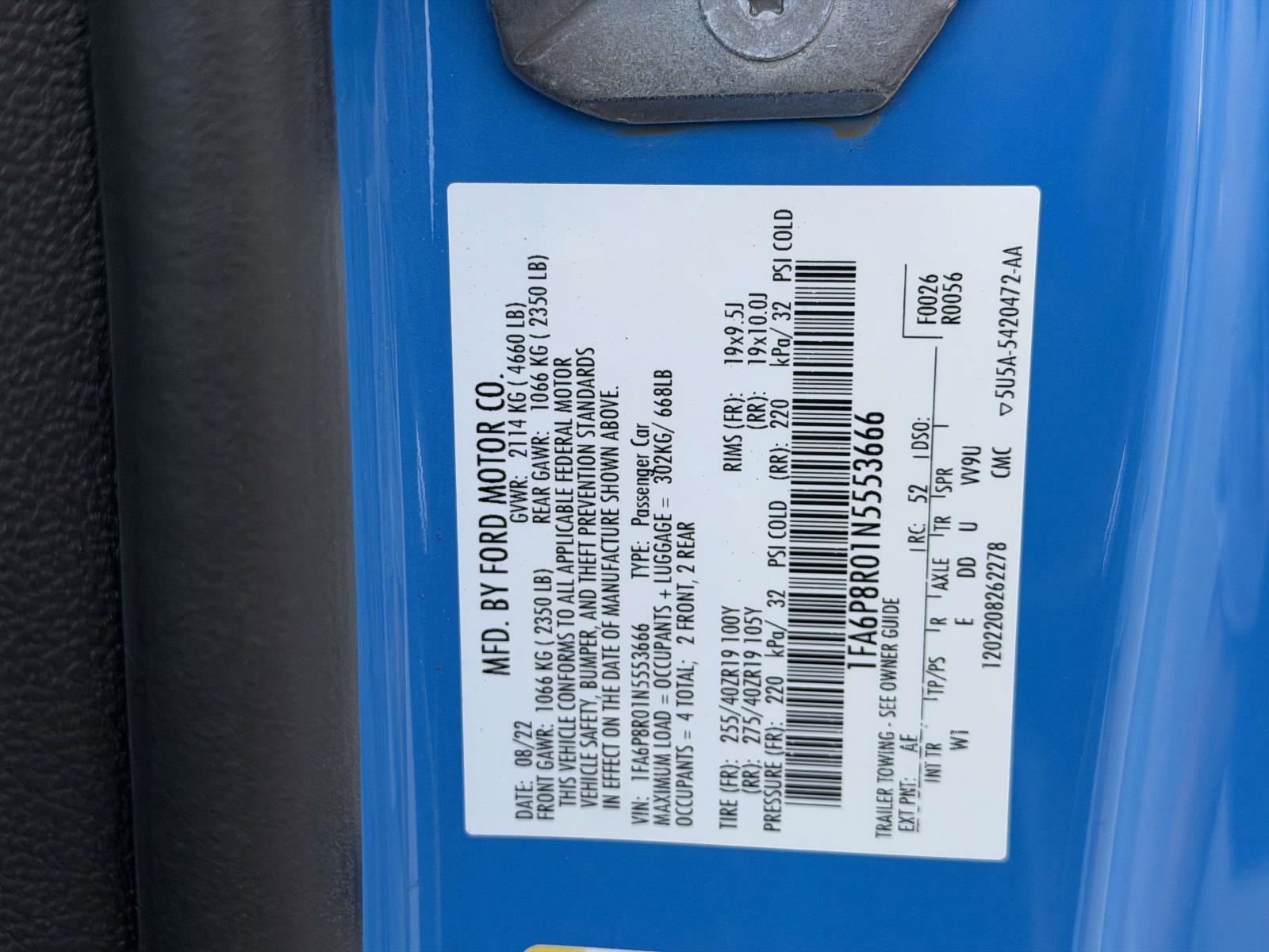 Used 2022 Ford Mustang Mach 1 RWD image 38