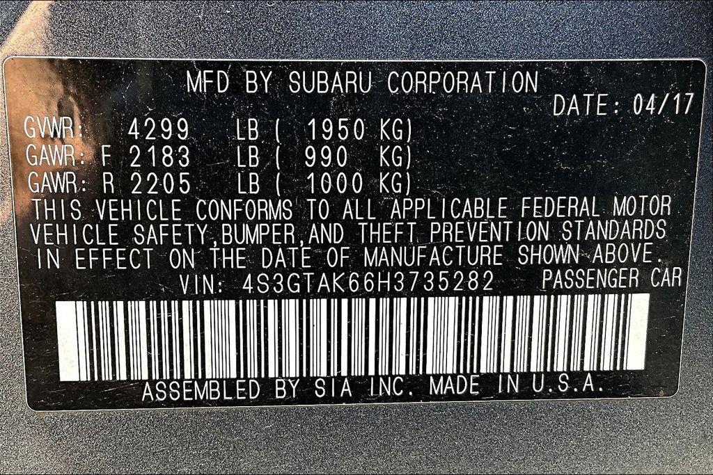 Used 2017 Subaru Impreza 2.0i Sport w/ Popular Package #4A image 39