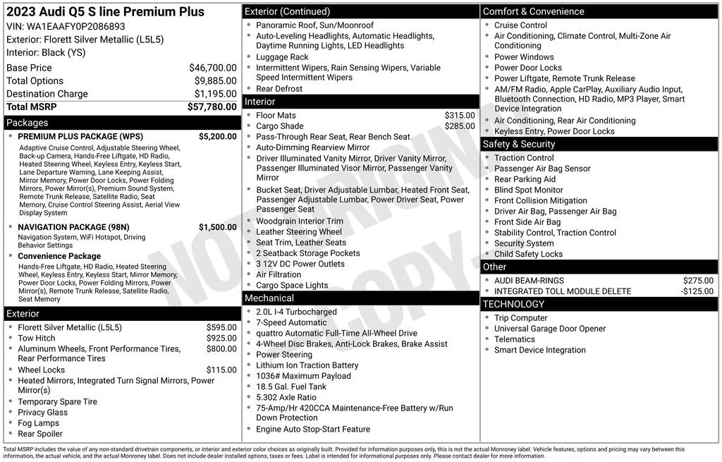Certified 2023 Audi Q5 2.0T Premium Plus w/ Premium Plus Package image 3