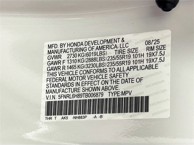 New 2026 Honda Odyssey Touring image 33