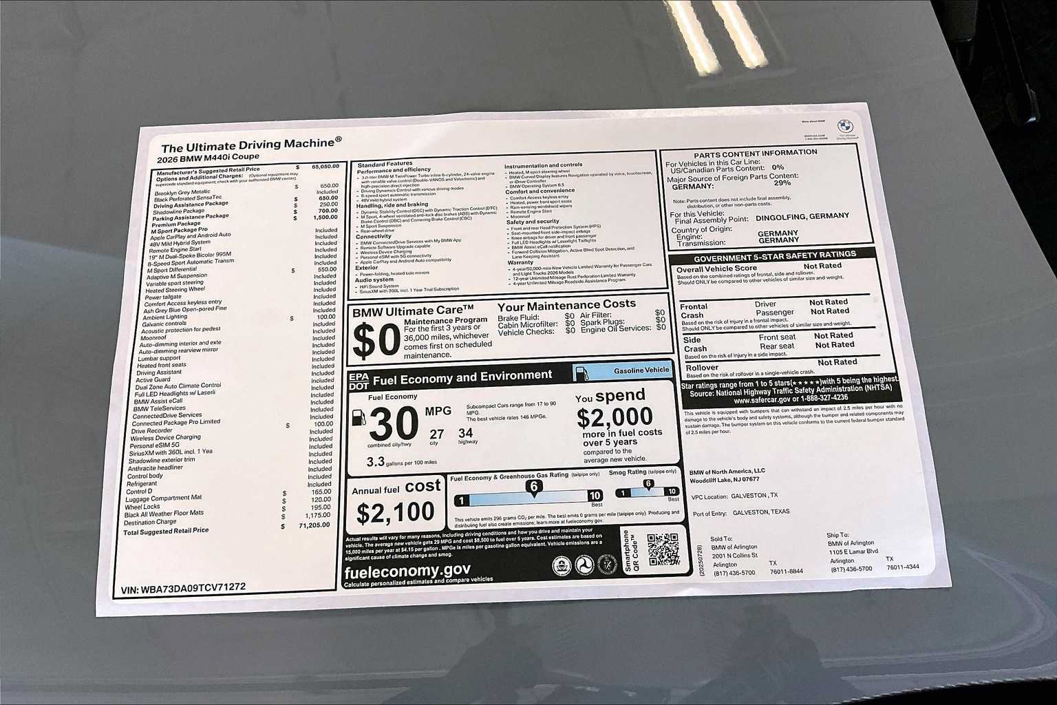 Used 2026 BMW M440i Coupe w/ Premium Package RWD image 19