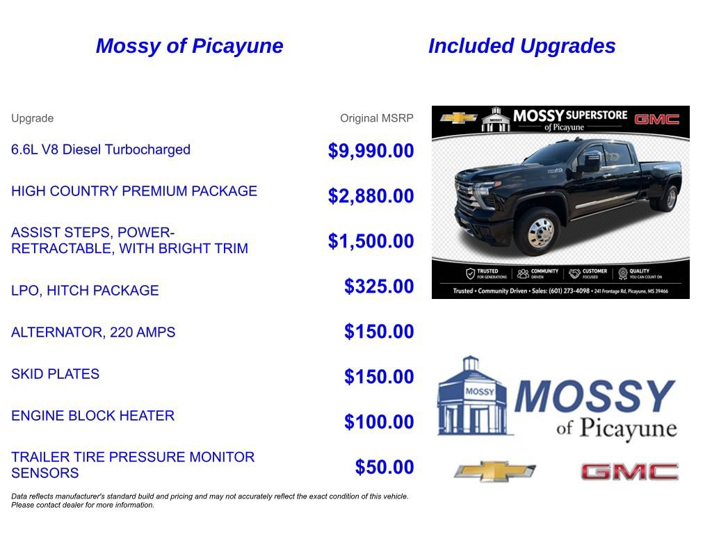 Used 2025 Chevrolet Silverado 3500 High Country w/ High Country Premium Package AWD/4WD image 7