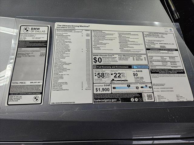 Used 2025 BMW X5 xDrive50e w/ Parking Assistance Package image 17