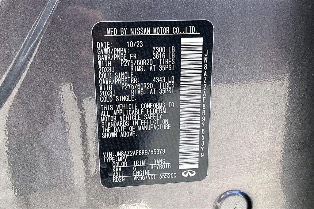 Used 2024 INFINITI QX80 Luxe image 16