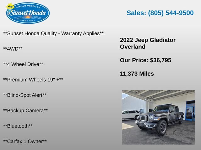 Used 2022 Jeep Gladiator Overland w/ Cold Weather Group AWD/4WD image 5