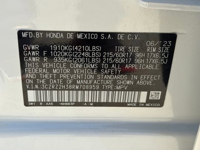 Certified 2024 Honda HR-V LX image 28