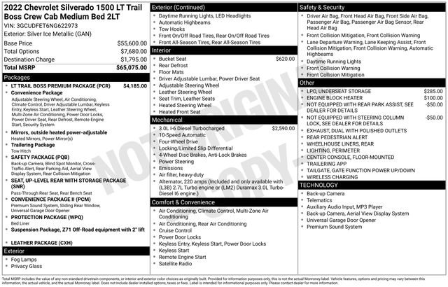 Used 2022 Chevrolet Silverado 1500 LT Trail Boss w/ LT Trail Boss Premium Package image 35